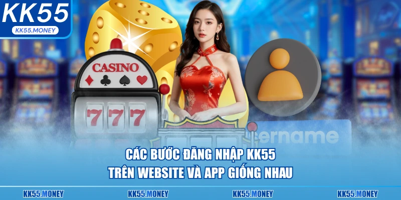 Các bước đăng nhập KK55